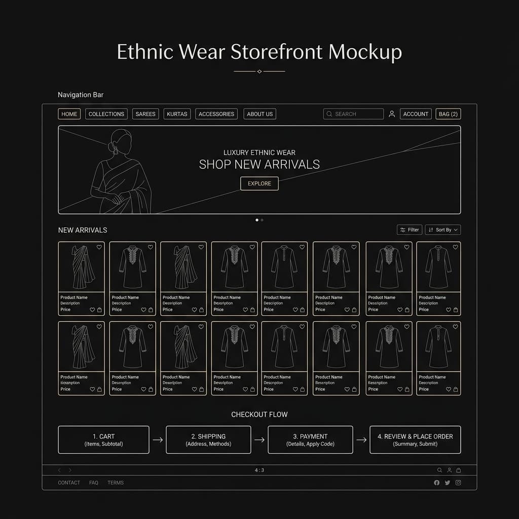 Designer Ethnic Wear case study visual